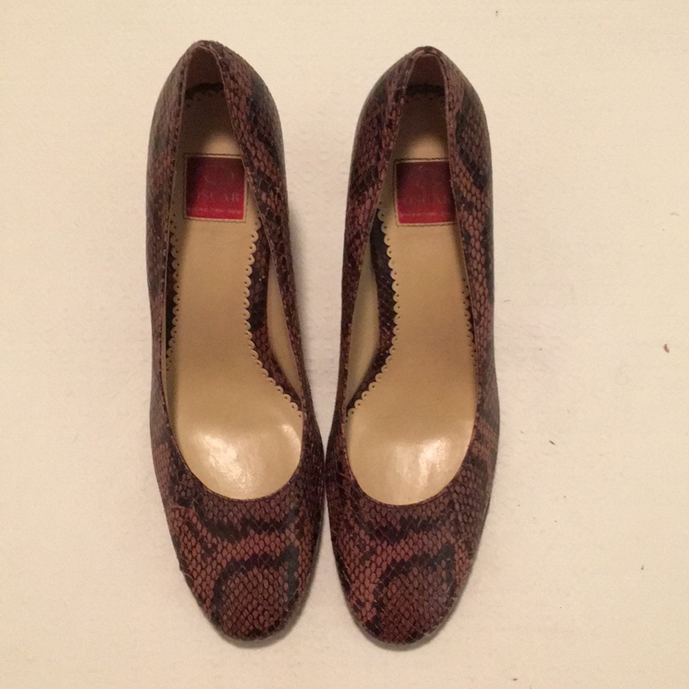 Oscar de la Renta snakeskin heels